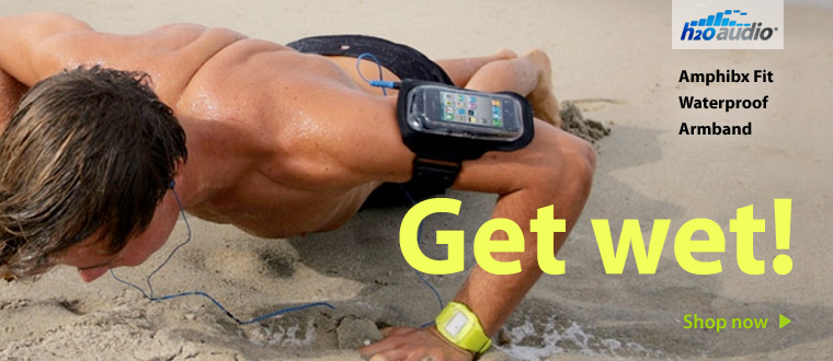 H2O Audio Amphibx Fit Waterproof Armband Case for iPhone 4S & iPod
