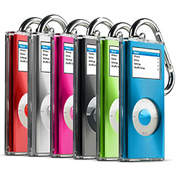 Belkin Clear Acrylic iPod Case with Brushed Metal 