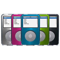 Belkin Clear Acrylic iPod Case with Brushed Metal 
