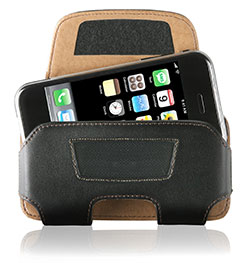 DLO HipCase Leather Holster case for iPhone Black Hip Case