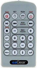 ezGear ezWake Alarm Clock Radio Speakers for iPod