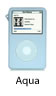 iCandy Video iPod case Aqua light blue