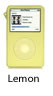 iCandy Video iPod case Lemon yellow Glo iPod case