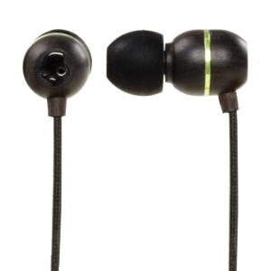 Skullcandy Holua Premium Wood Earphones Black/Green