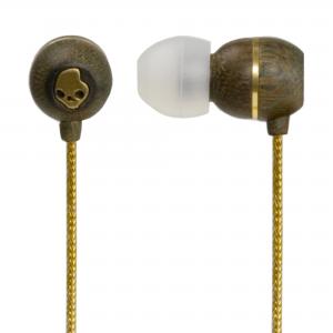 Skullcandy Holua Premium Wood Earphones Gold