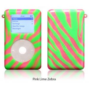 exo animals pink lime zebra for 20GB/30GB ClickWheel iPod
