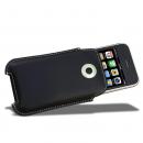 Covertec Black Leather Pouch Case for iPhone 3GS