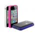 Scosche bandIT 3-Pack Rubber Edge Cases for iPhone 4 (AT&T) - White/Pink/Purple
