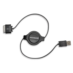 Scosche Retractable USB 2.0 Dock Connector Cable for iPod and iPhone