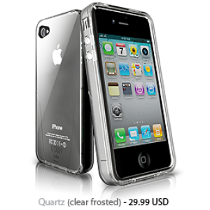 iSkin solo case for iPhone 4 (AT&T) Quartz Clear Frosted