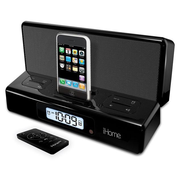 iHome2Go iP27BR Portable Speakers with Alarm Clock for iPod and iPhone