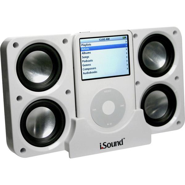 iSound 4X Foldable Portable Speakers for all iPods iPhone 5, iPad 3