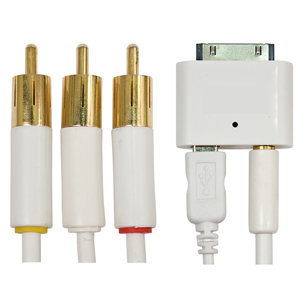 iSound Composite AV Cable for iPod and iPhone iPhone 5, iPad 3